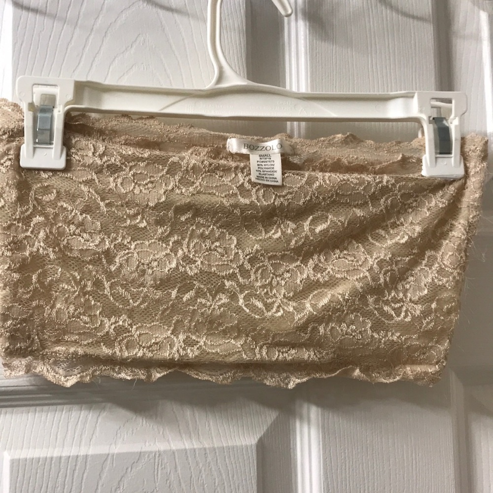 Beige bandeau lace